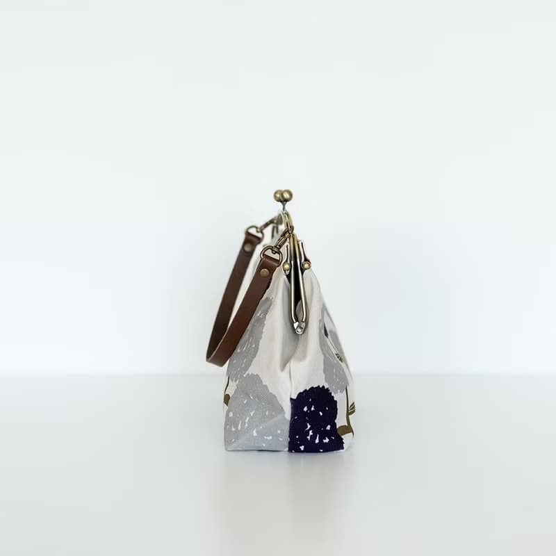横長ベンリーがま口バッグ こでまり 【 日本製 】ハンドバッグ Frame Bag