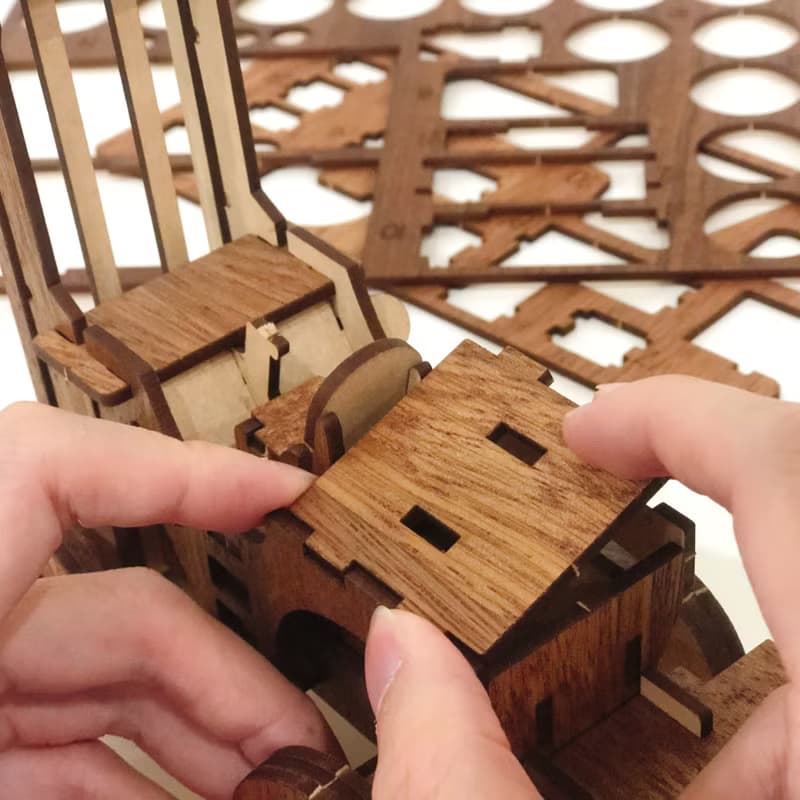 【手作DIY】中小朋友玩具(堆高機) 手作DIY 組裝 玩具