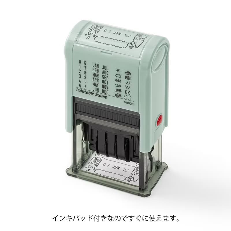 MIDORI 迴轉日期印章-動物對話框
