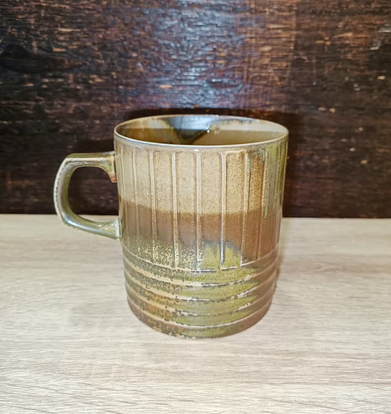 柴燒無釉手作馬克杯-鶯歌李玟叡