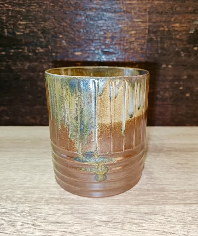 柴燒無釉手作馬克杯-鶯歌李玟叡