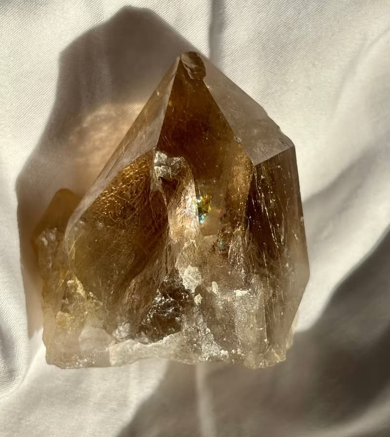 金髮晶 城堡 水晶簇 順髪 貓眼 天然水晶 冰透 擺設 水晶原礦