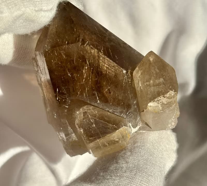 金髮晶 城堡 水晶簇 順髪 貓眼 天然水晶 冰透 擺設 水晶原礦