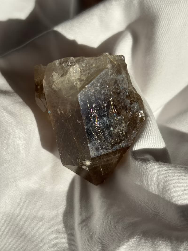 金髮晶 城堡 水晶簇 順髪 貓眼 天然水晶 冰透 擺設 水晶原礦