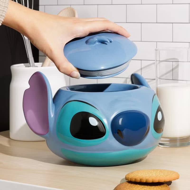 Disney 迪士尼 星際寶貝 史迪奇 3D立體造型 糖果餅乾 萬用陶瓷罐