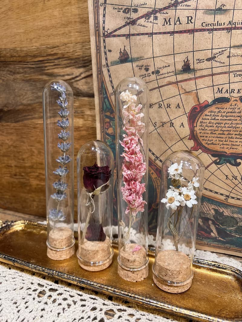 -花系列薰衣草/手鍊/耳環-天然水晶手鏈/黃銅手鍊