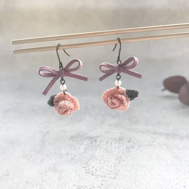 バラのクリスマスコフレ Pinkoi先行販売  ネックレス/イヤーアクセサリーセット