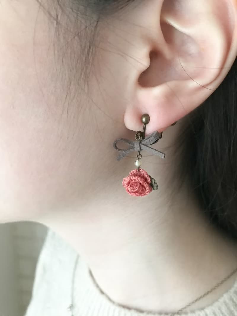 バラのクリスマスコフレ Pinkoi先行販売  ネックレス/イヤーアクセサリーセット