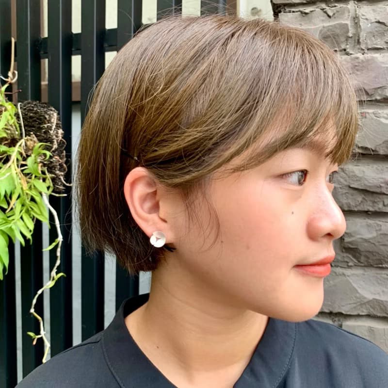 含苞~手工純銀花形耳飾,耳環,耳針設計/手作的詩珍愛系列