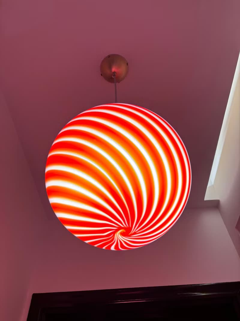 Hand Blown Glass Globe Pendant Lights D25cm(9.8inch), Glass Globe Ceiling Light