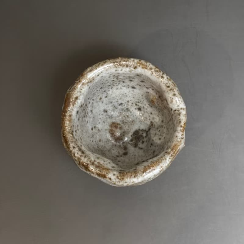 楊晴晴 志野九份燒手捏茶杯