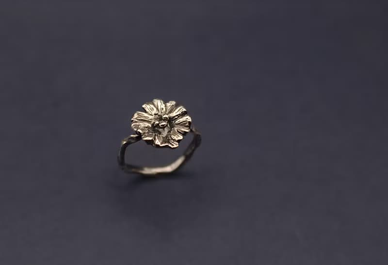 花系列-小扶桑花925銀戒