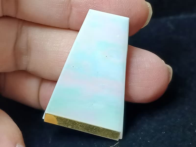 vintage  針式耳環 牛奶玻璃