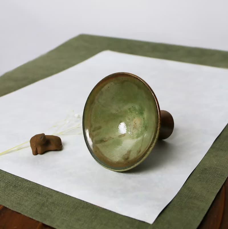 高腳釉杯 馬上杯 新彩燒 柴燒陶藝 手作作品 茶盤 | 陳威恩作品