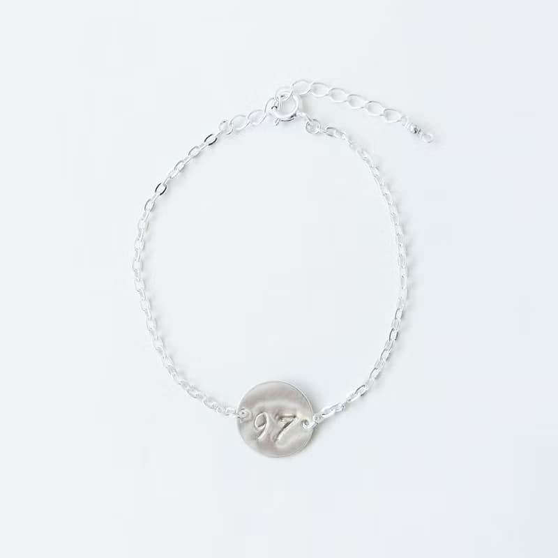 数字(ナンバー)2ケタチェーンブレスレット