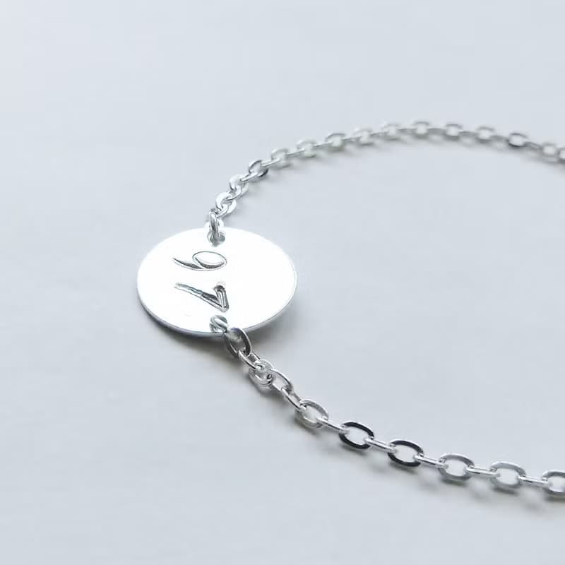 数字(ナンバー)2ケタチェーンブレスレット