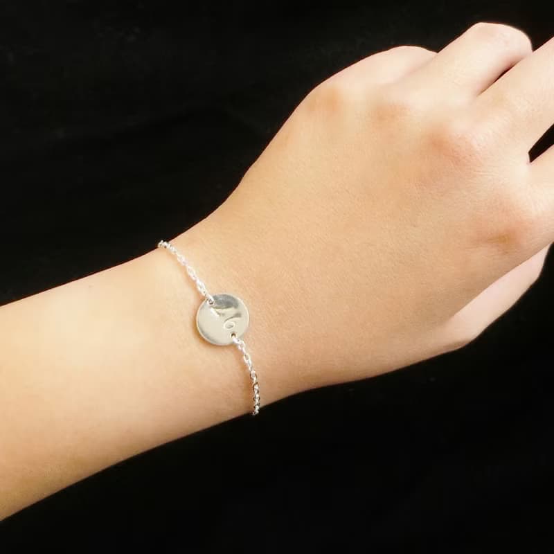 数字(ナンバー)2ケタチェーンブレスレット