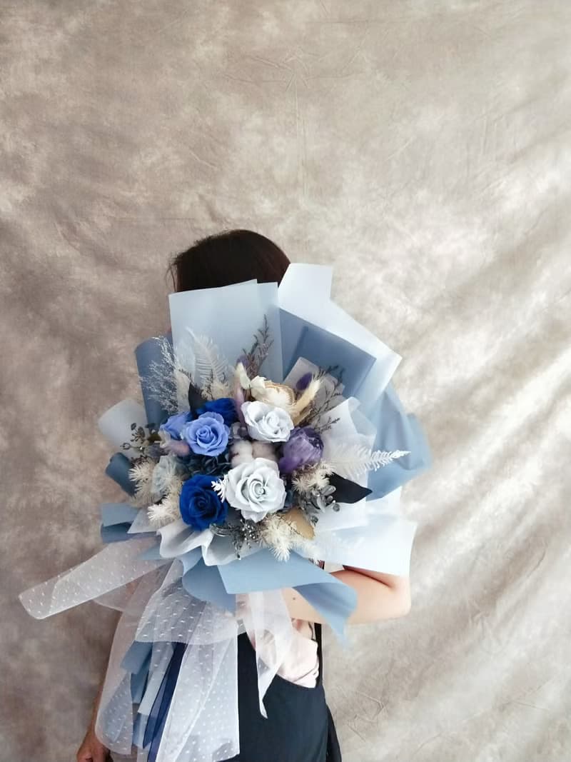 巨型永生花束 韓式花束 情人節禮物 生日求婚 畢業 老師禮物