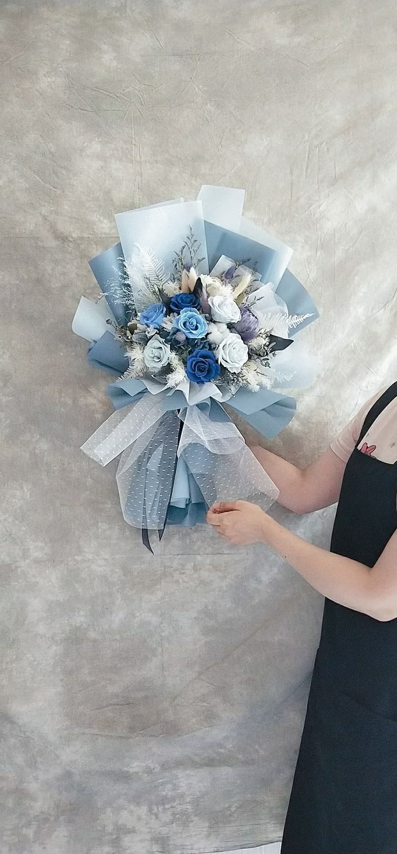 巨型永生花束 韓式花束 情人節禮物 生日求婚 畢業 老師禮物