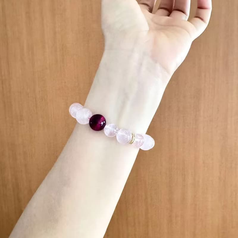 数量限定販売 レッドタイガーアイとローズクォーツのブレスレット