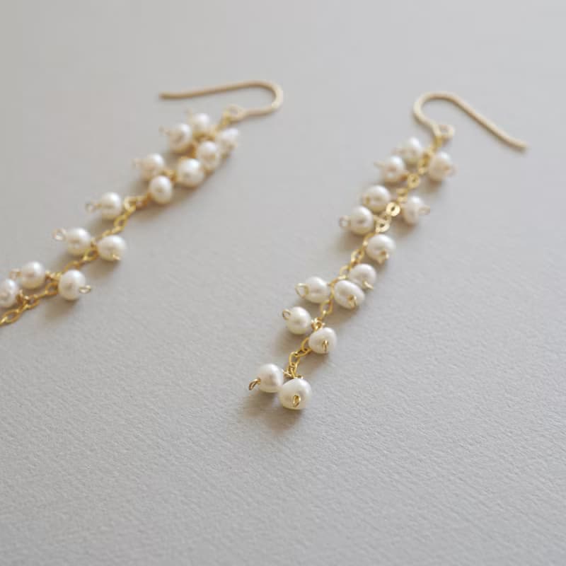 14kgf  Freshwater Pearl Random Earrings