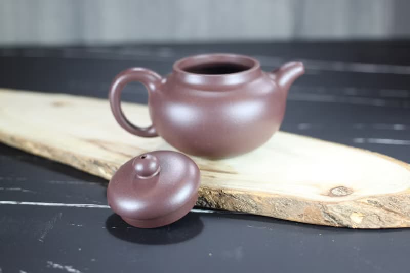 【送禮好物】柿圓 紫泥 宜興紫砂 吳倩助工製 180ml