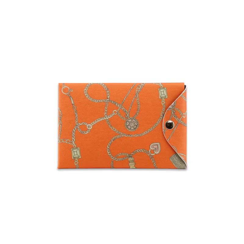 ionCARDholder銀離子抗菌卡片套Orange Charm 純素皮革禮物
