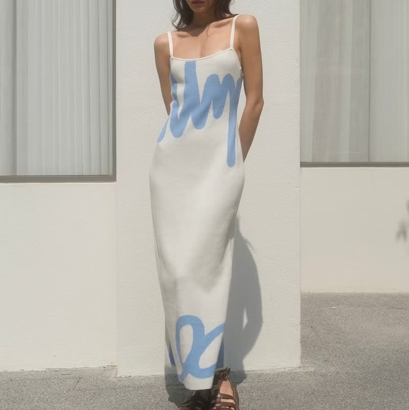 summer locker summer knit dress cloud 9