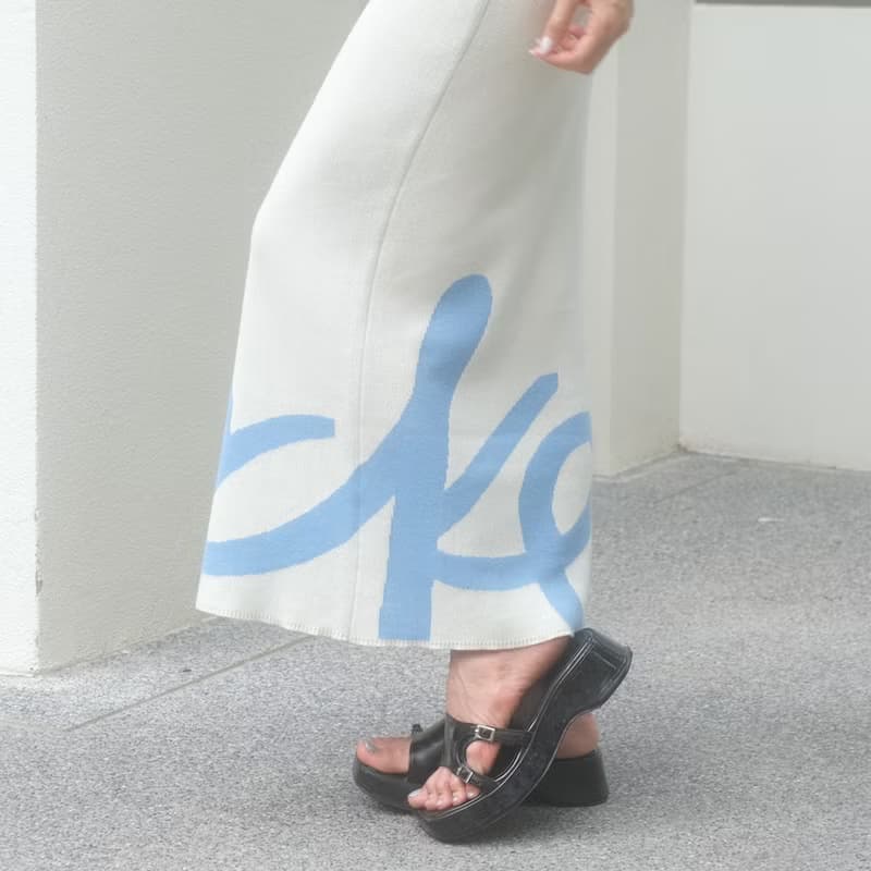 summer locker summer knit dress cloud 9