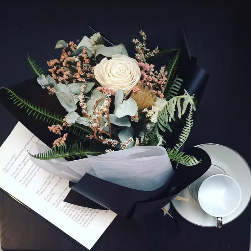 【花束】絕美色系花束|氣質系|永生花|乾燥花|快速出貨