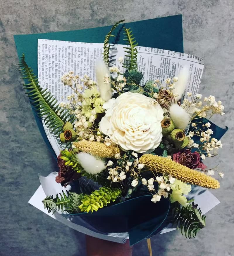 【花束】絕美色系花束|氣質系|永生花|乾燥花|快速出貨