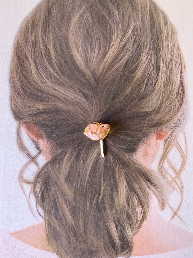 【7月の誕生石】引き寄せパワー・ロードクロサイト (インカローズ) ・アゲート・ポニーフック