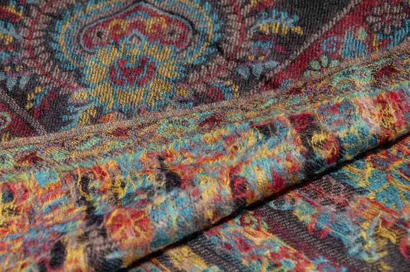 喀什米爾Cashmere/羊絨圍巾/純羊毛圍巾披巾/戒指絨披肩-歐洲孔雀