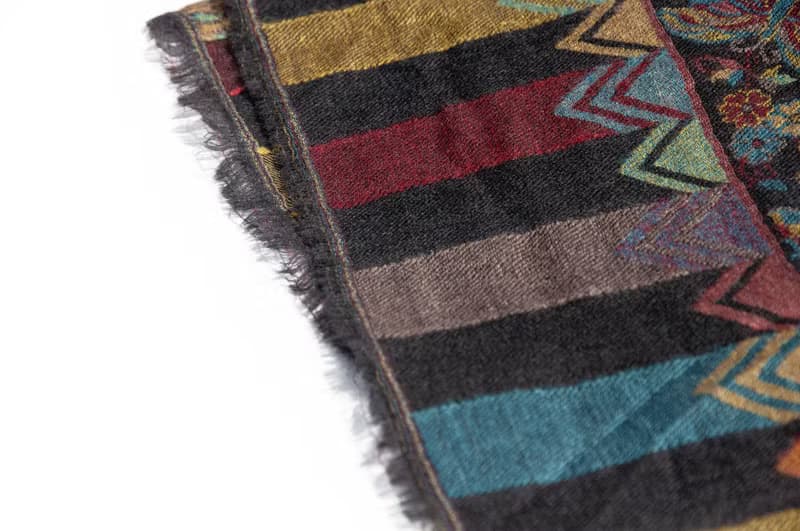 喀什米爾Cashmere/羊絨圍巾/純羊毛圍巾披巾/戒指絨披肩-歐洲孔雀