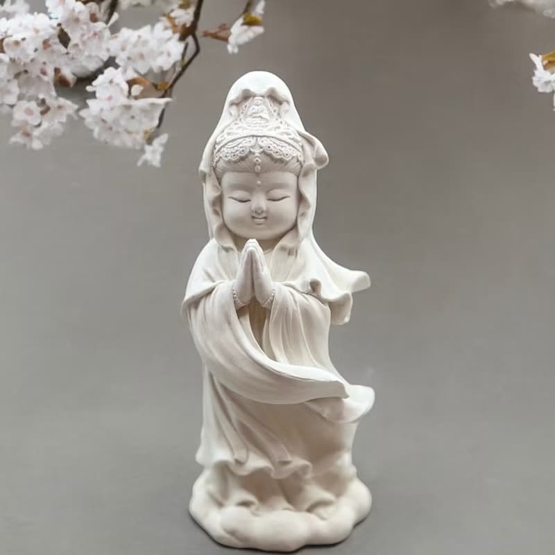 觀音三十三法相之合掌觀音 禪風居家香氛擺件