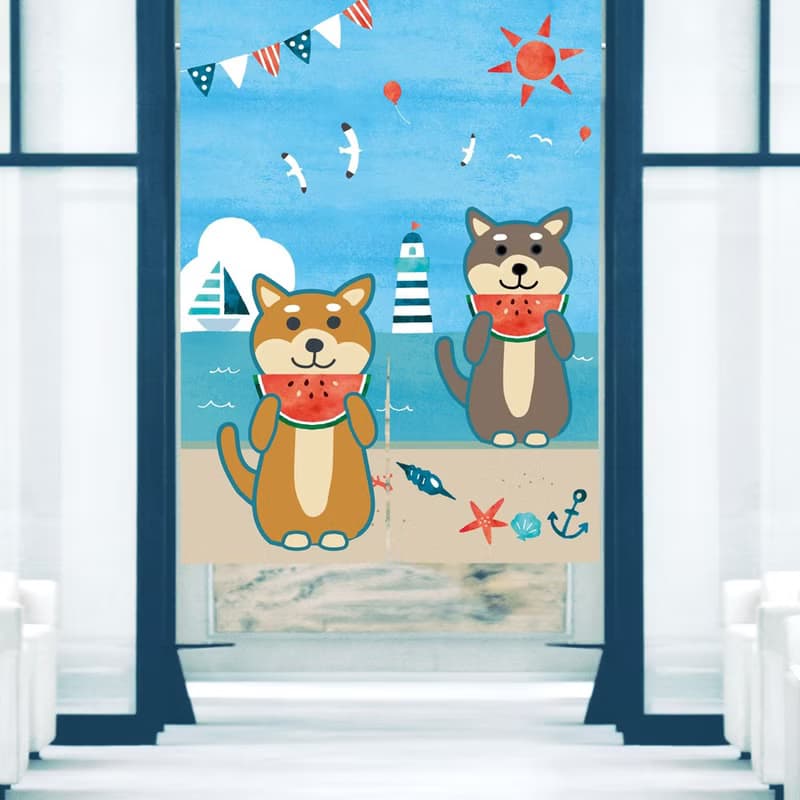 柴犬 門簾