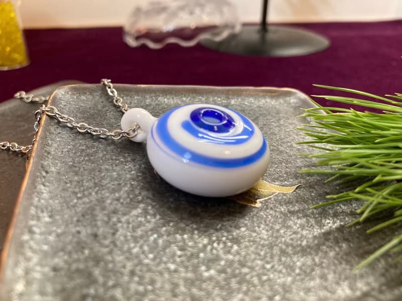 防疫~項鍊精油鍊~糖果–藍色