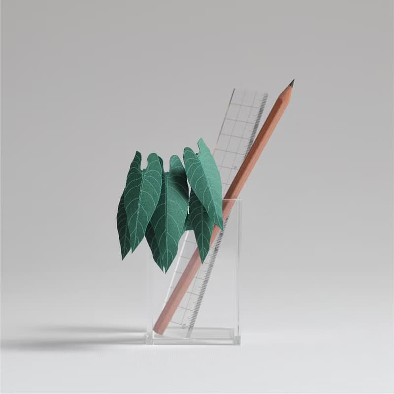 【立體植物貼紙】金葉喜林芋 (605013) FingerART紙雕紙藝術