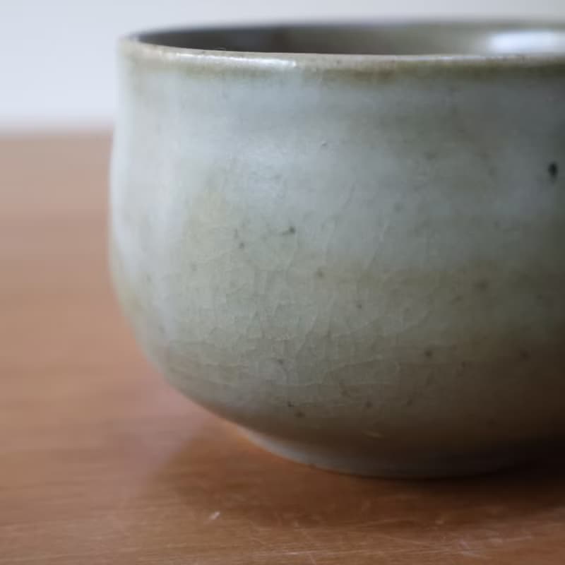 碧玉 柴燒陶大茶杯