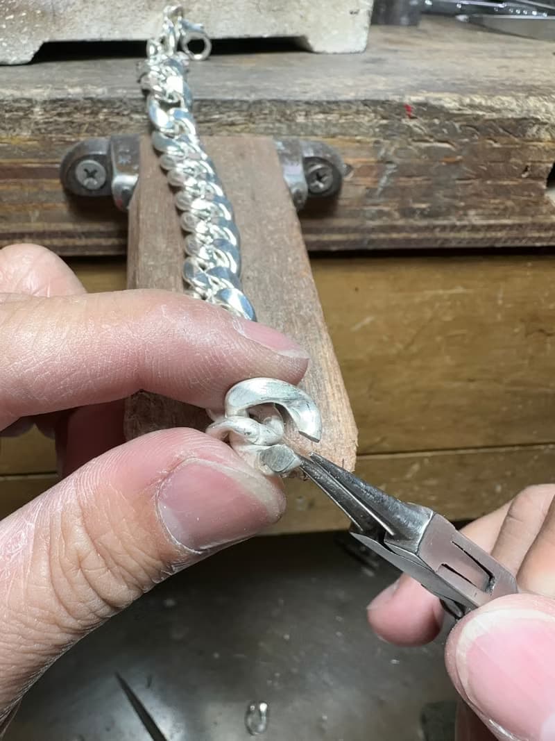 古巴勇者之鍊_925純銀_寬版古巴鍊_手鍊_復古風格