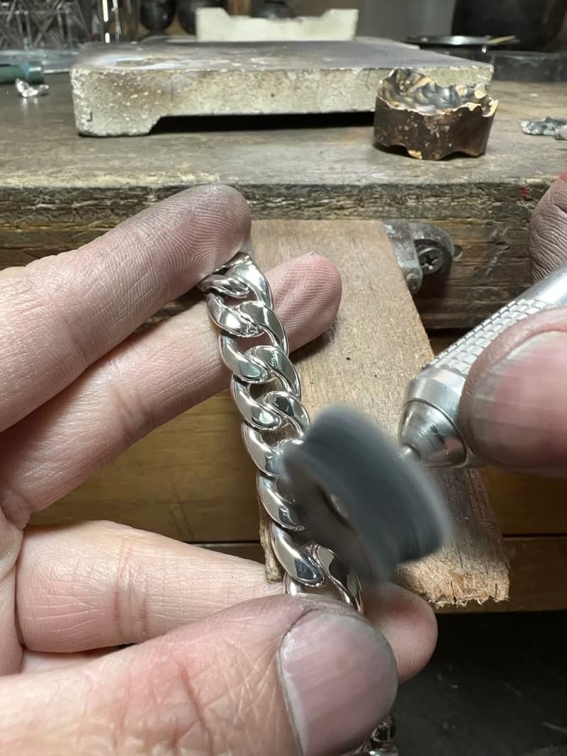 古巴勇者之鍊_925純銀_寬版古巴鍊_手鍊_復古風格