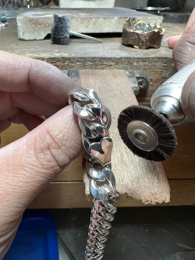 古巴勇者之鍊_925純銀_寬版古巴鍊_手鍊_復古風格