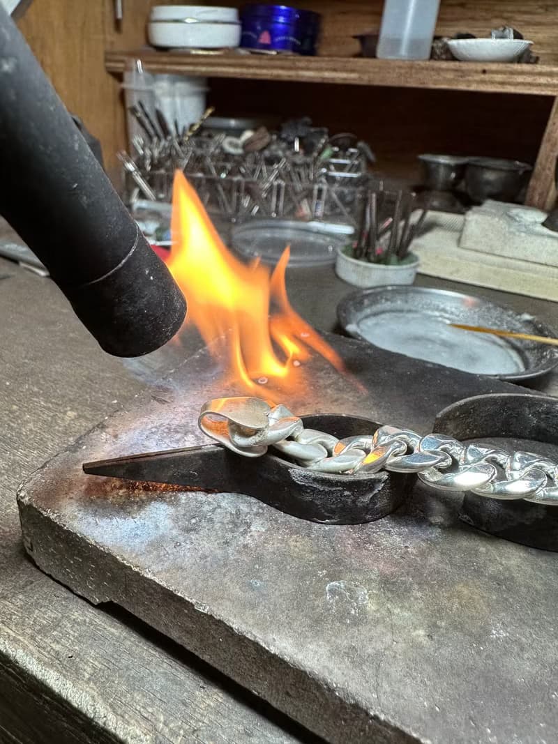 古巴勇者之鍊_925純銀_寬版古巴鍊_手鍊_復古風格