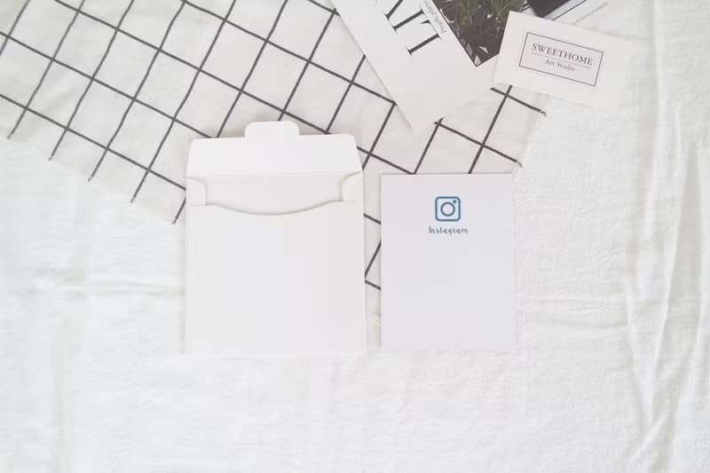 現貨 /  IG 信封造型印刷賀卡 生日卡片 Instagram 情侶紀念 照片