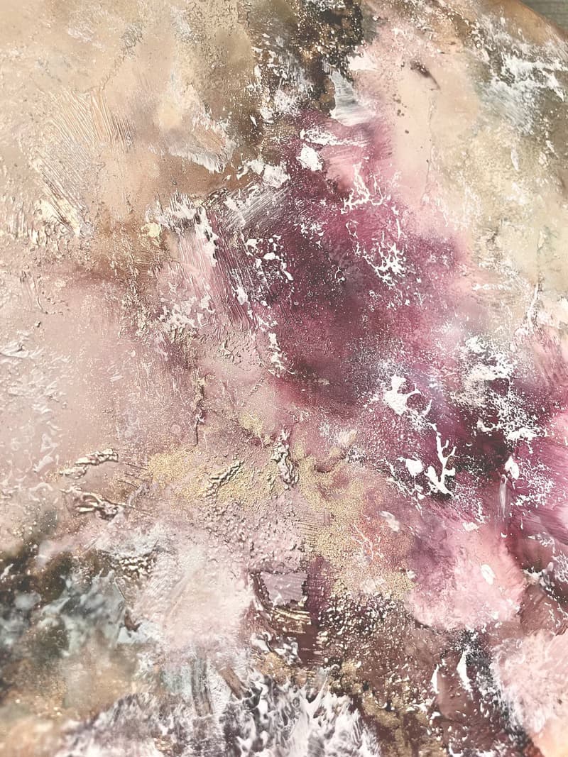 【體驗】柔霧感肌理酒精墨水畫與玻璃花瓶創作 植物 |抽象|零基礎