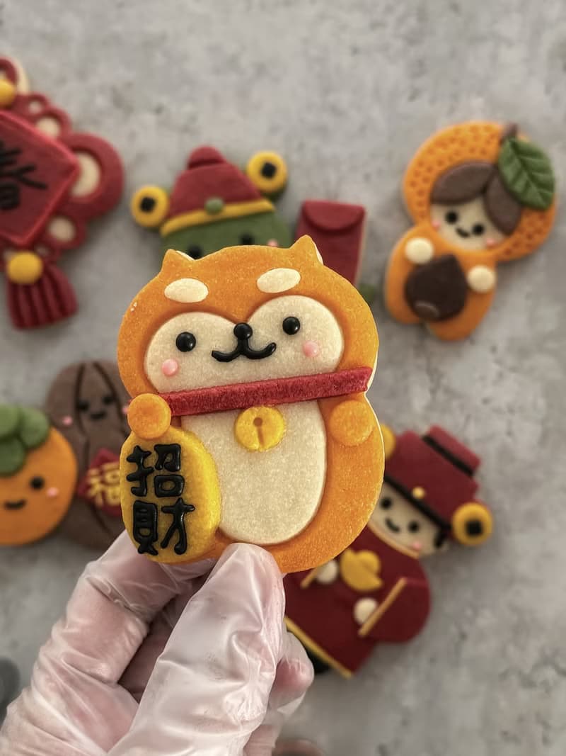 財蛇爺新年餅乾禮盒。S-cookie原創