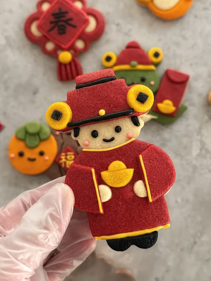 財蛇爺新年餅乾禮盒。S-cookie原創