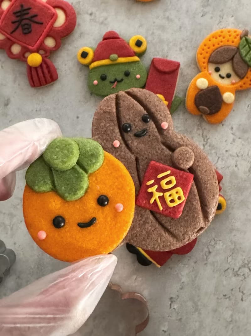 財蛇爺新年餅乾禮盒。S-cookie原創
