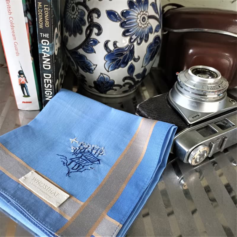免費定制手綉字母 環保手工刺繡色織全棉手帕 - 旅程