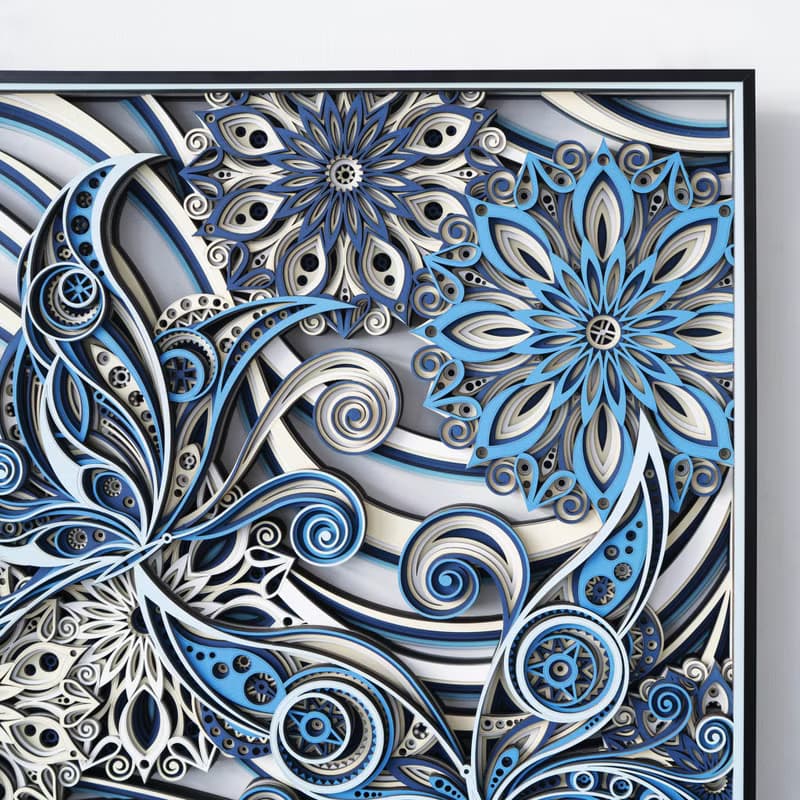 蝶戀花|現代簡約客廳背景牆裝飾畫玄關走廊掛畫3d立體畫